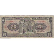 Equador 20 Sucres 1986